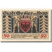 Banknote, Germany, Goslar, 50 Pfennig, Blason, 1920 UNC(63) Mehl: 455.1
