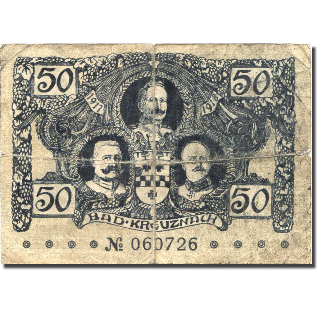 Geldschein, Deutschland, Bad Kreuznah, 50 Heller, pont, S, Mehl:K 52.5a