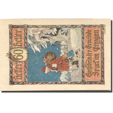 Banknote, Austria, Bruck, 60 Heller, personnage, 1921 UNC(63) Mehl:FS 107IIIa