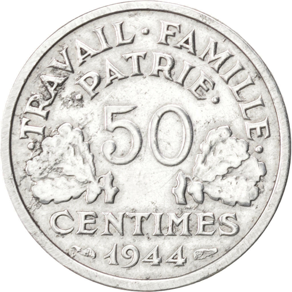 Etat Français, 50 Centimes Bazor 1944, KM 914.1