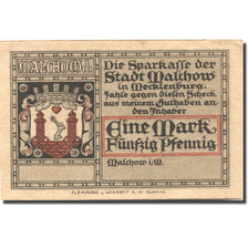Banknote, Germany, malchow, 1.5 Mark, ferme, AU(55-58), Mehl:863.3c
