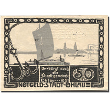 Banknote, Germany, Ohlau, 50 Pfennig, voilier, 1921, UNC(63), Mehl:1011.1