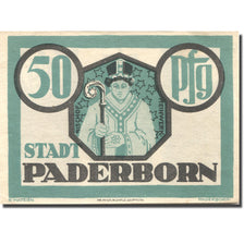 Geldschein, Deutschland, Paderborn 50 Pfennig, personnage, 1921 UNZ- Mehl:1043.1