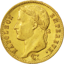 FRANCE, Napoléon I, 20 Francs, 1811, Paris, KM #695.1, AU(55-58), Gold, Gadoury 