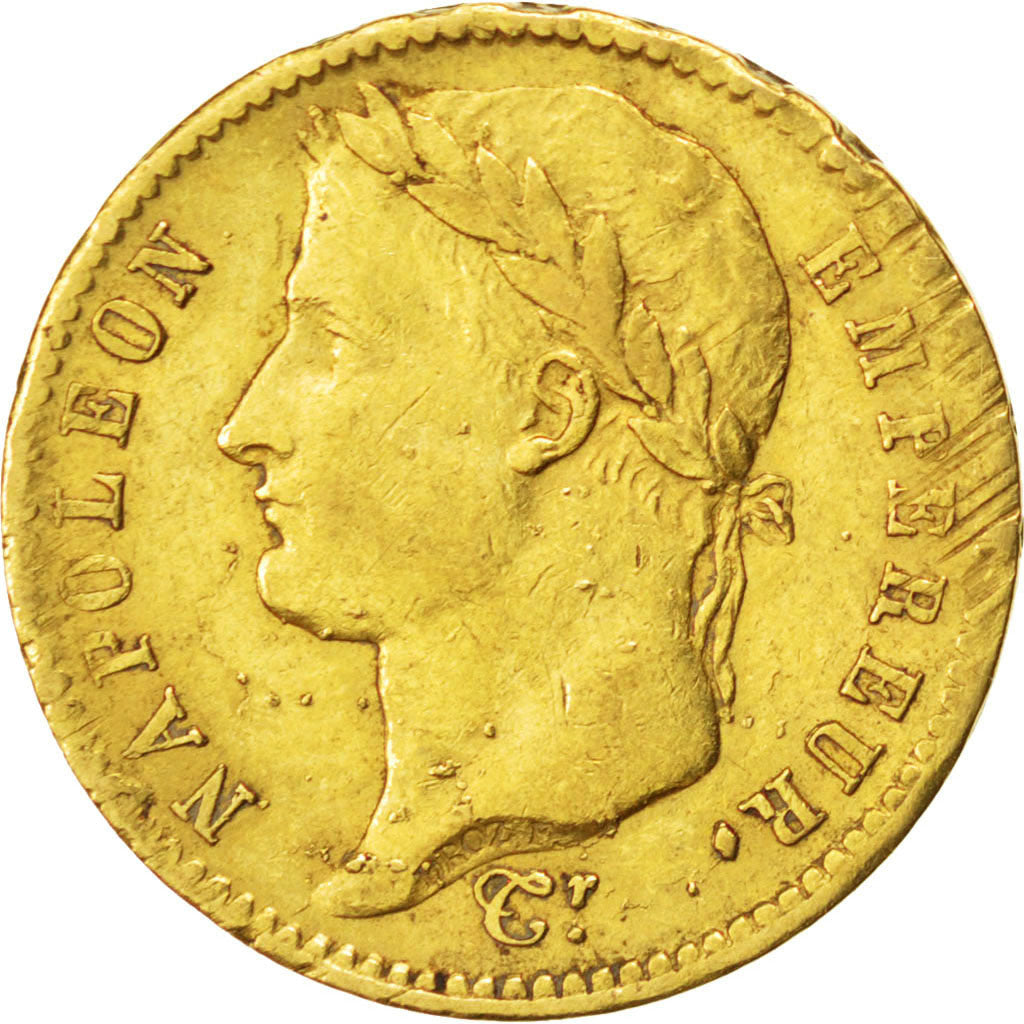 Premier Empire, 20 Francs or au revers Empire 1812 Paris, KM 695.1