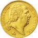 FRANCE, Louis XVIII, 20 Francs, 1818, Lille, KM #712.9, EF(40-45), Gold,...