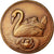 Frankreich, Medaille, Animaux, Cygne et Nénuphar, Cliché Uniface, VZ, Bronze