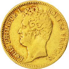 FRANCE, Louis-Philippe, 20 Francs, 1831, Paris, KM #746.1, VF(20-25), Gold,...