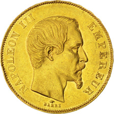 Second Empire, 50 Francs or Napoléon III tête nue 1855 Paris, KM 785.1