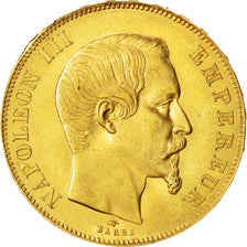FRANCE, Napoléon III, 50 Francs, 1857, Paris, KM #785.1, AU(55-58), Gold, Gadour