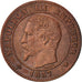 FRANCE, Napoléon III, 2 Centimes, 1857, Lille, KM #776.7, EF(40-45), Bronze, G..
