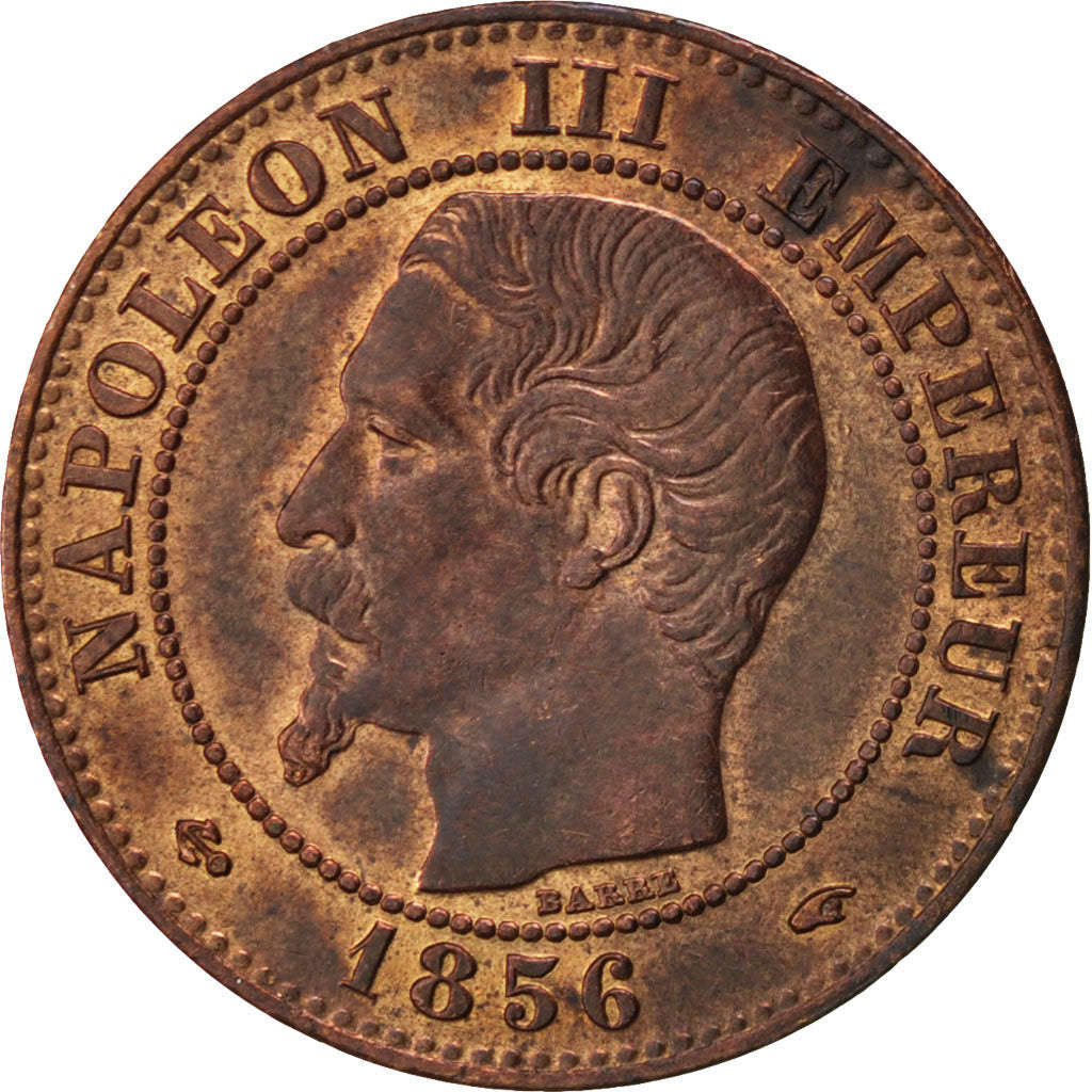 Second Empire, 2 Centimes Napoléon III tête nue 1856 Paris, KM 776.1