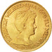 NETHERLANDS, 10 Gulden, 1917, KM #149, AU(55-58), Gold, 22.5, 6.73