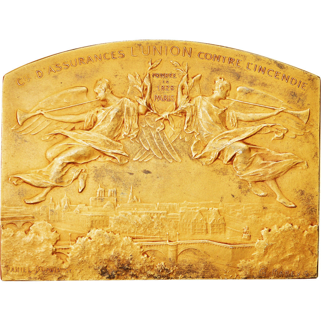 Francia, medalla, L'Union, Compagnie d'assurances contre l'incendie, 1909