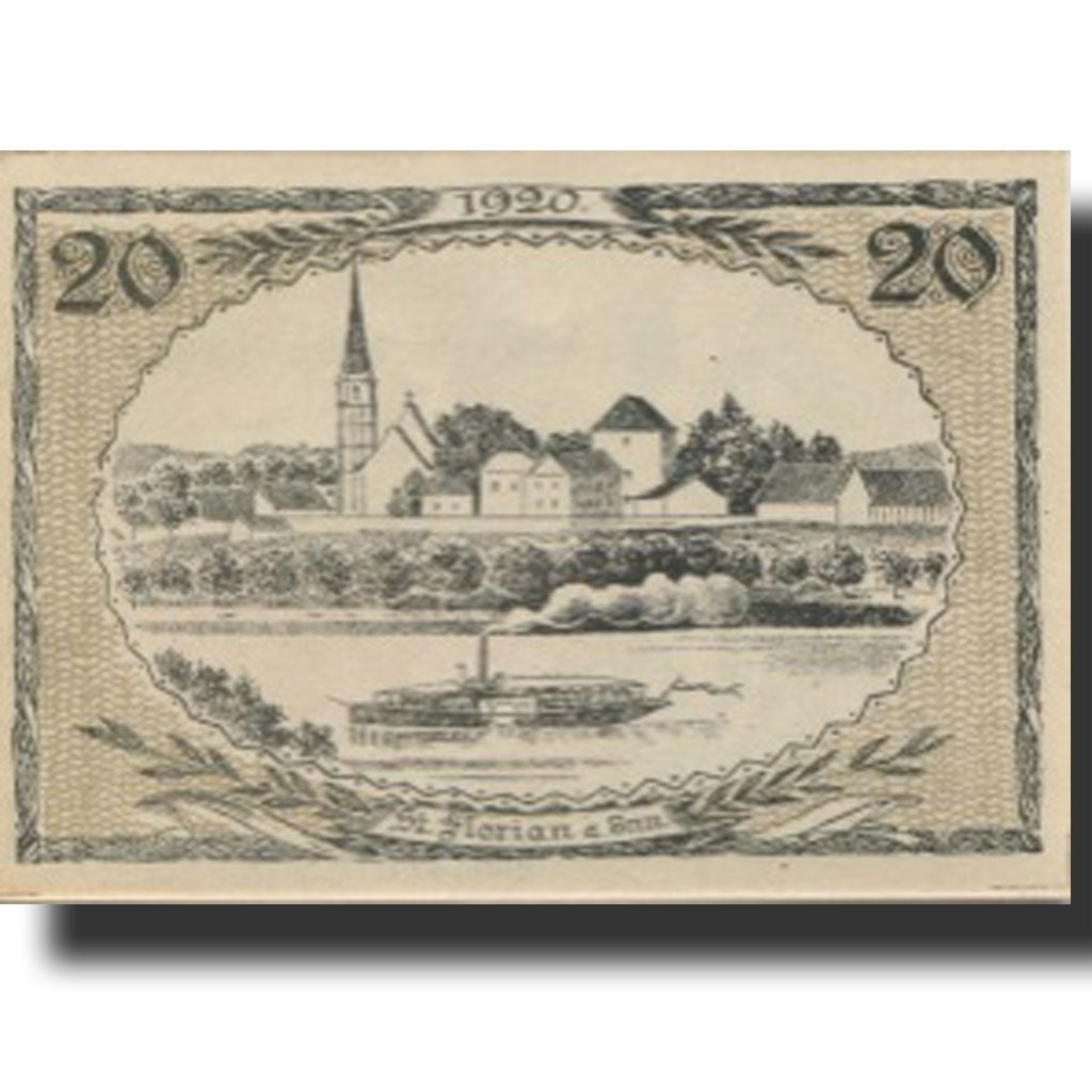 Banknote, Austria, St Florian, 20 Heller, personnage 1920 UNC(63) Mehl:FS 881a