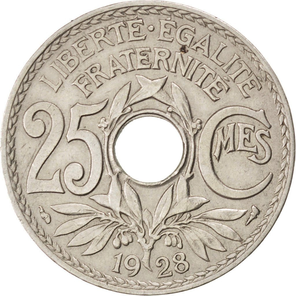Francia, Lindauer, 25 Centimes, 1928, BB, Rame-nichel, KM:867a, Gadoury:380