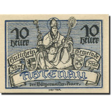 Banknote, Austria, Abtenau, 10 Heller, Eglise, 1920 UNC(63) Mehl:FS 3a