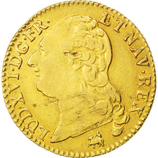 FRANCE, Louis d'or à la tête nue, Louis D'or, 1786, Rouen, KM #591.3, EF(40-45),