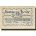 Banknote, Austria, Zell an der Pram 20Heller, ferme, 1920 UNC(63) Mehl:FS 1271a