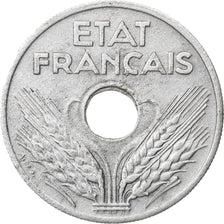 FRANCE, État français, 20 Centimes, 1941, KM #899, AU(50-53), Zinc, 24, Gadoury 
