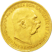 AUSTRIA, 10 Corona, 1912, KM #2816, MS(60-62), Gold, 19, 3.37