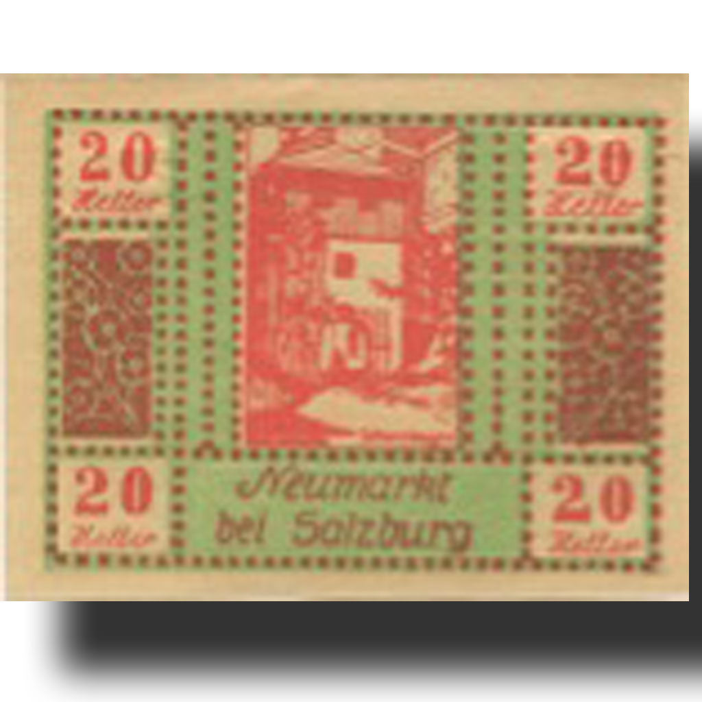 Billet, Autriche, Salzburg, 20 Heller, village 1920-09-30, SPL Mehl:FS 660a