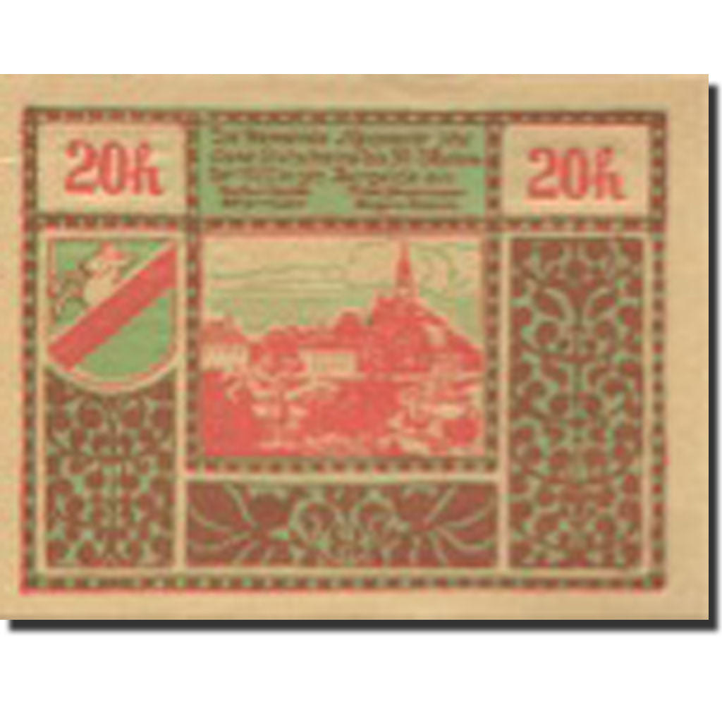 Billet, Autriche, Salzburg, 20 Heller, village 1920-09-30, SPL Mehl:FS 660a
