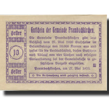 Banknote, Austria, Prambachkirchen, 10 Heller, village, UNC(63), Mehl:FS 779a