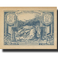 Billet, Autriche, Niederösterreich, 20 Heller, route, 1920, SPL Mehl:FS 671IIa
