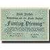 Billete, Alemania, Itzehoe, 50 Pfennig, personnage 2, 1920 SC Mehl: 649.1a