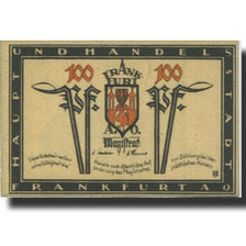 Banknote, Germany, Frankfurt, 100 Pfennig, Blason, 1921, UNC(63), Mehl:377.1