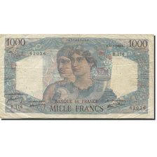 France, 1000 Francs, Minerve et Hercule, 1945, 1946-01-17, VF(20-25)