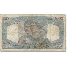 France, 1000 Francs, Minerve et Hercule, 1945, 1946-01-17, B+, Fayette:41.10