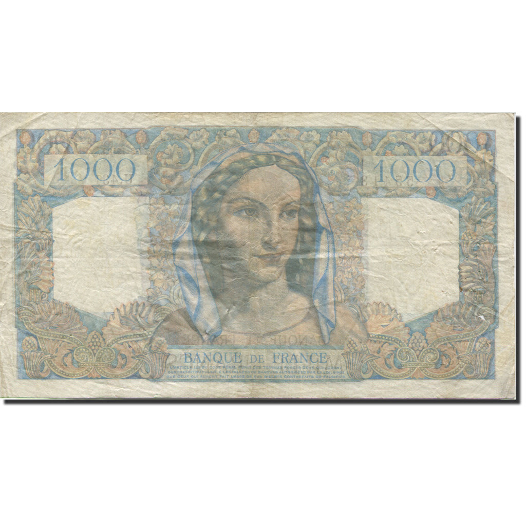 France, 1000 Francs, Minerve et Hercule, 1945, 1948-05-27, TB, Fayette:41.21