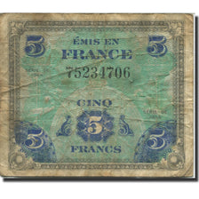 Frankrijk, 5 Francs, Flag/France, 1944, 1944, TB, Fayette:17.01, KM:115a