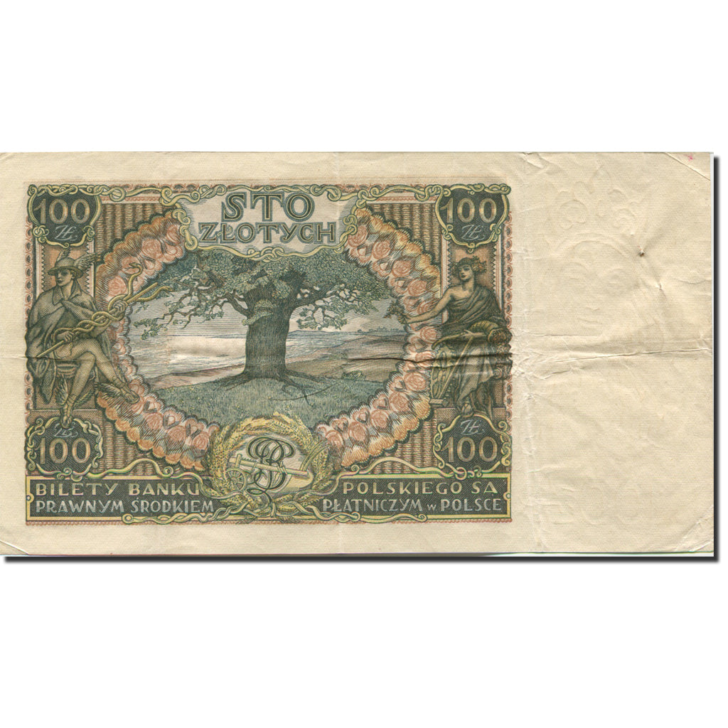 Banconote, Polonia, 100 Zlotych, 1934, 1934-11-09, KM:75a, MB+