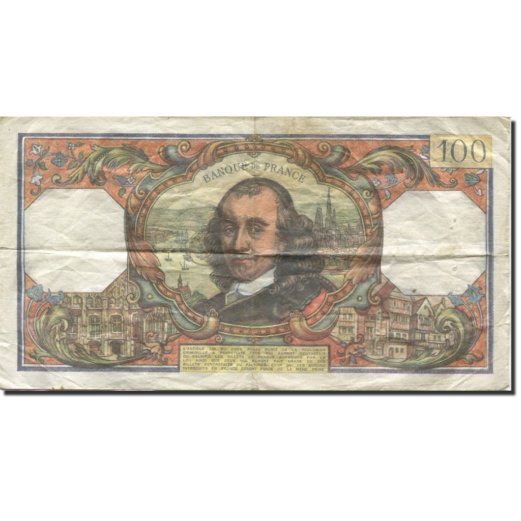 Frankrijk, 100 Francs, Corneille, 1964, 1977-12-02, TB, Fayette:65.60, KM:149f