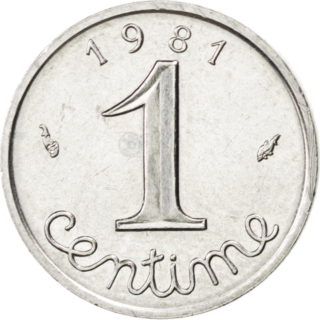 Moneda, Francia, Épi, Centime, 1981, SC, Acero inoxidable, KM:928, Gadoury:91