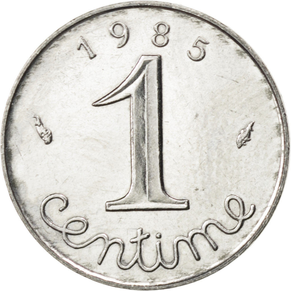 Coin, France, Épi, Centime, 1985, AU(55-58), Stainless Steel, KM:928