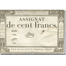 France, 100 Francs, 1795, PIERRE, 1795-01-07, TB, KM:A78