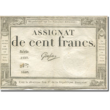 France, 100 Francs, 1795, Goussu, 1795-01-07, VF(20-25), KM:A78