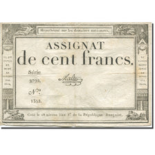 France, 100 Francs, 1795, Malter, 1795-01-07, VF(20-25), KM:A78