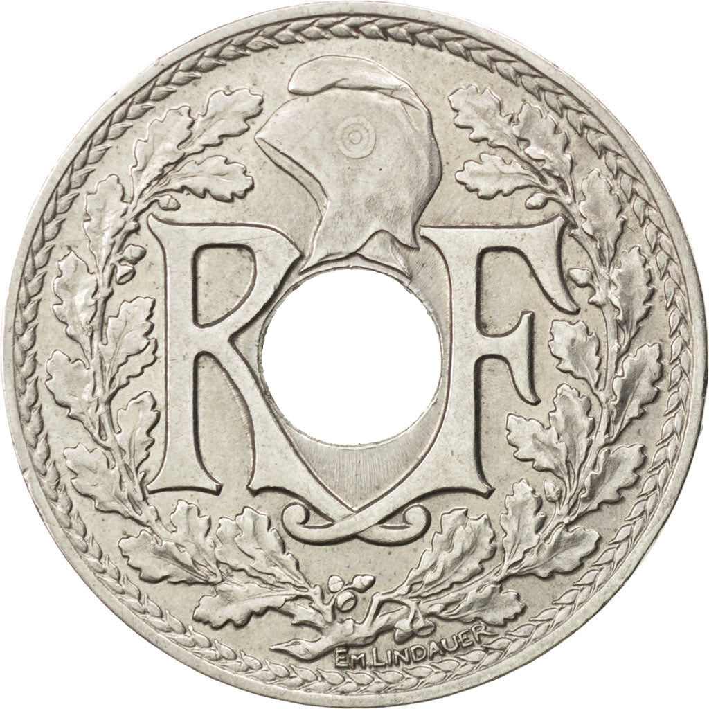 FRANCE, Lindauer, 25 Centimes, 1914, KM #867, AU(55-58), Nickel, 24, Gadoury...