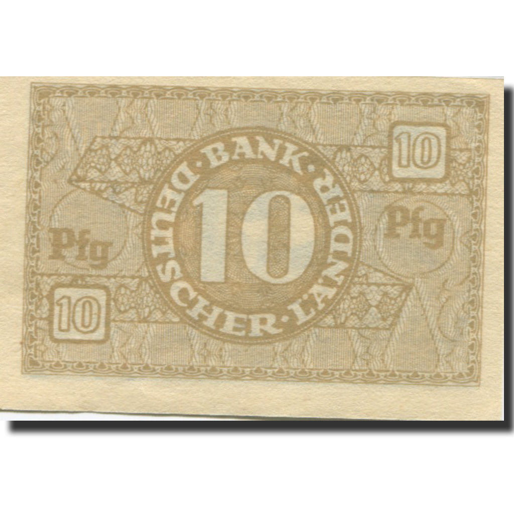 Banknote, GERMANY - FEDERAL REPUBLIC, 10 Pfennig, 1948, KM:12a, UNC(63)