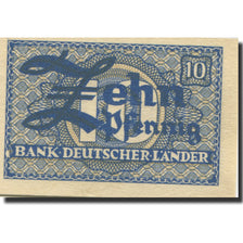 Banknote, GERMANY - FEDERAL REPUBLIC, 10 Pfennig, 1948, KM:12a, UNC(63)