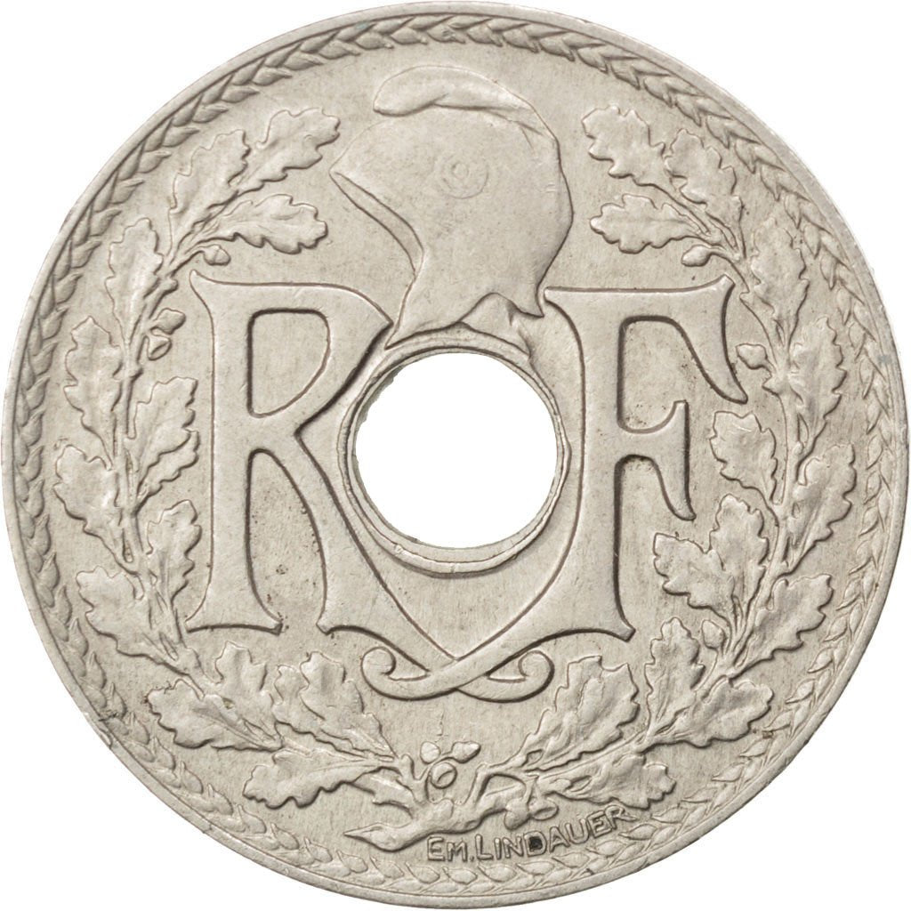 FRANCE, Lindauer, 25 Centimes, 1936, KM #867a, AU(50-53), Copper-Nickel, 24,...