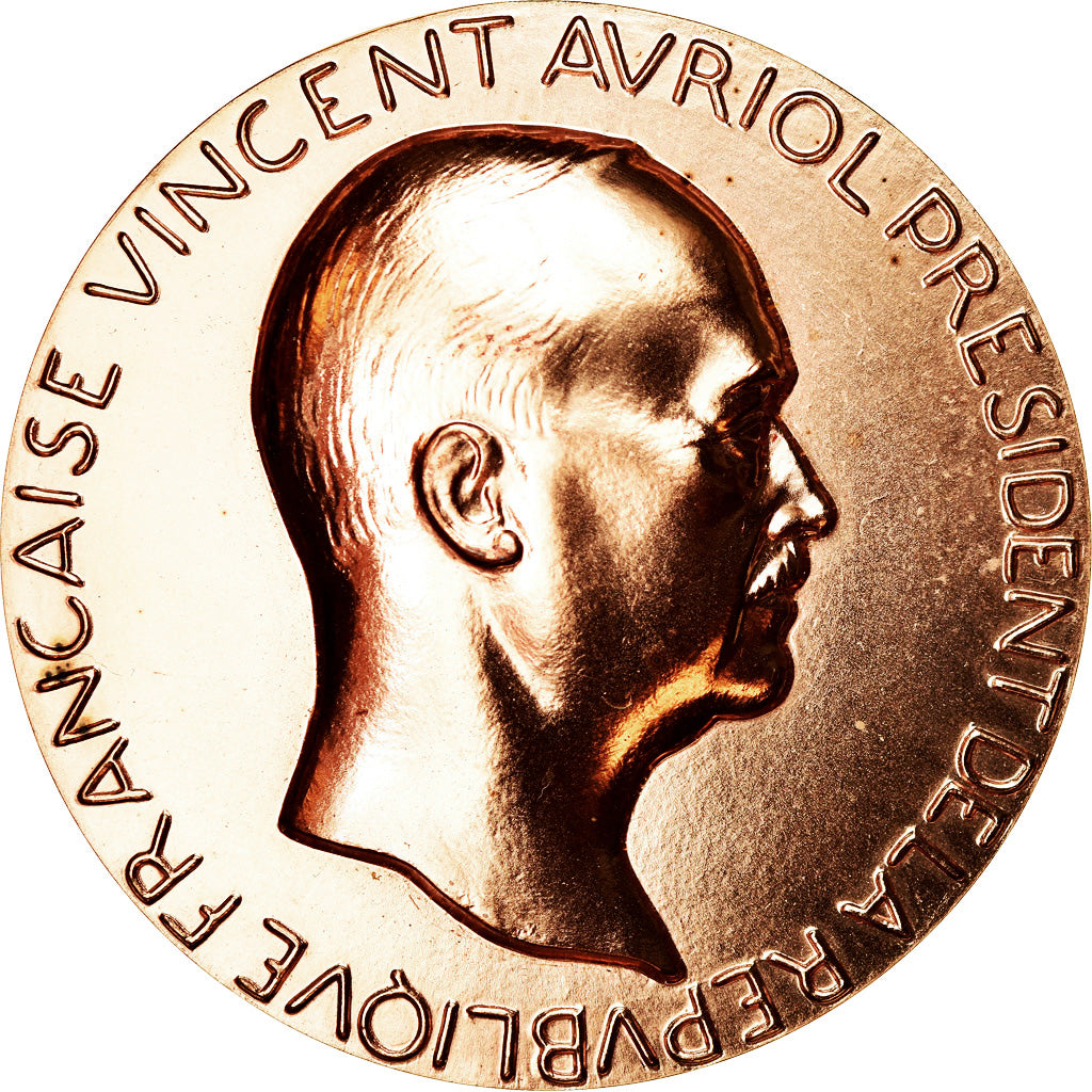 França, Medal, Vincent Auriol, Président de la République, Políticas