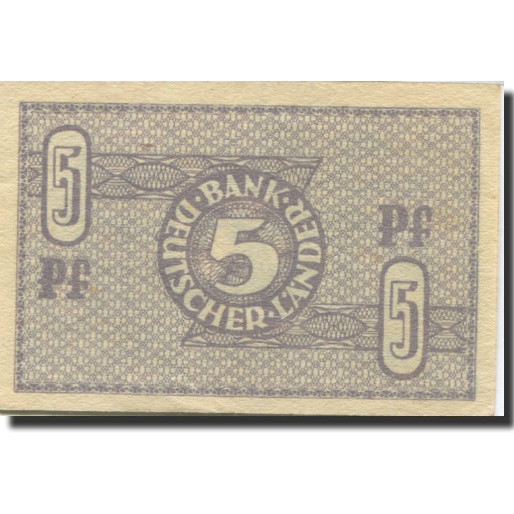 Banknote, GERMANY - FEDERAL REPUBLIC, 5 Pfennig, 1948, KM:11a, UNC(63)