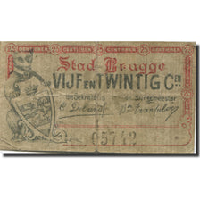 Banknote, Belgium, Brugge, 25 Centimes, 1915, 1915-06-01, VF(20-25)