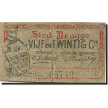 Biljet, België, Brugge 25 Centimes, 1915, 1915-06-01, TB